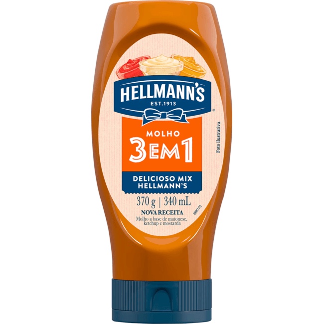 Molho 3 Em 1 Hellmann's 360g