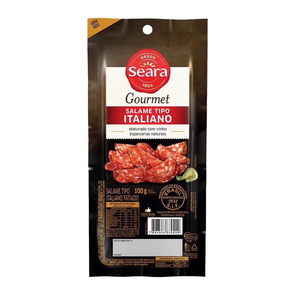 Salame Seara Italiano 100g fatiado