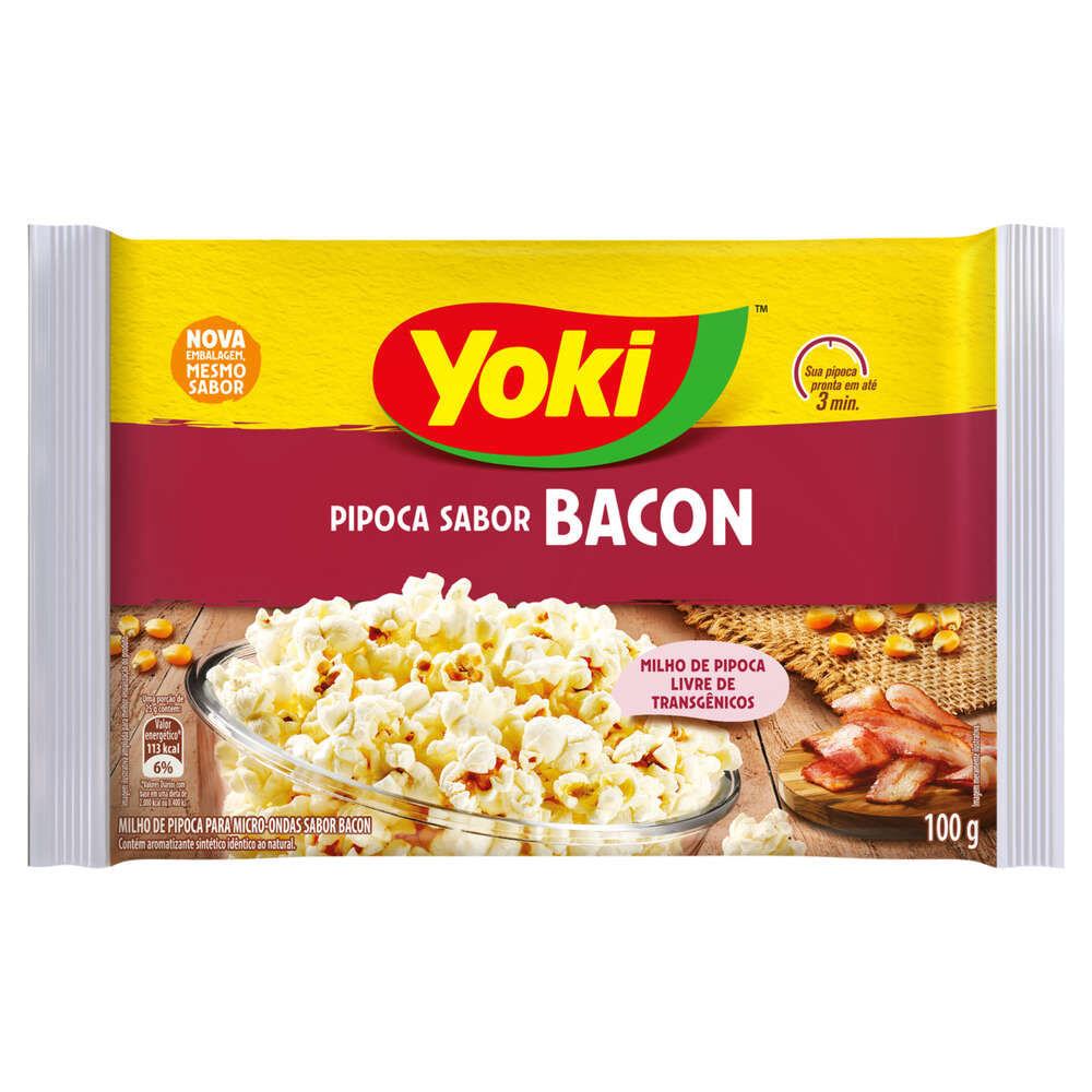 Pipoca para microondas Yoki 100g