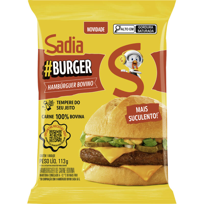 Hamburguer Sadia 113g (bovino)