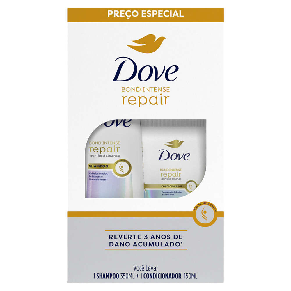 Kit Shampoo 350ml + Condicionador 150ml Dove