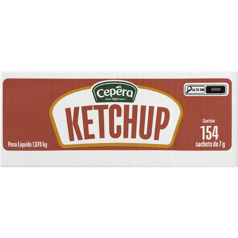 Ketchup Cepêra sachê 154x7g