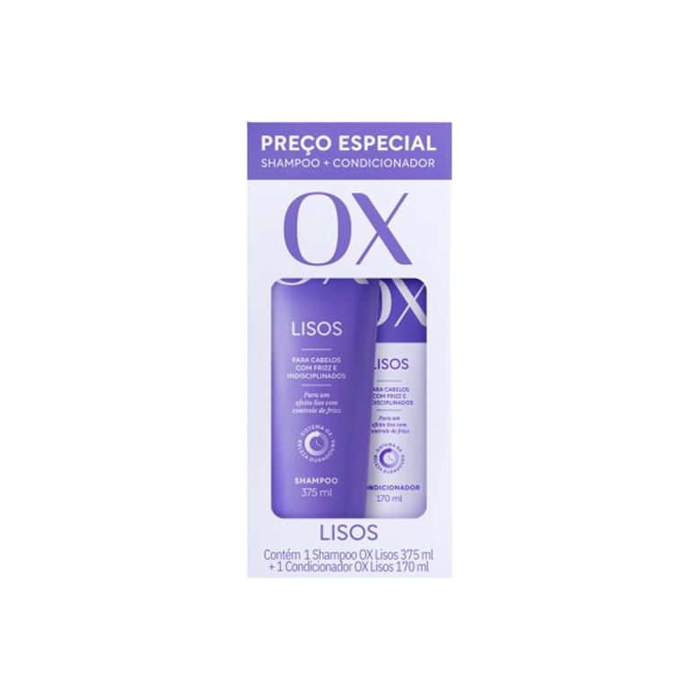 Shampoo OX 375ml + Condicionador OX 170ml