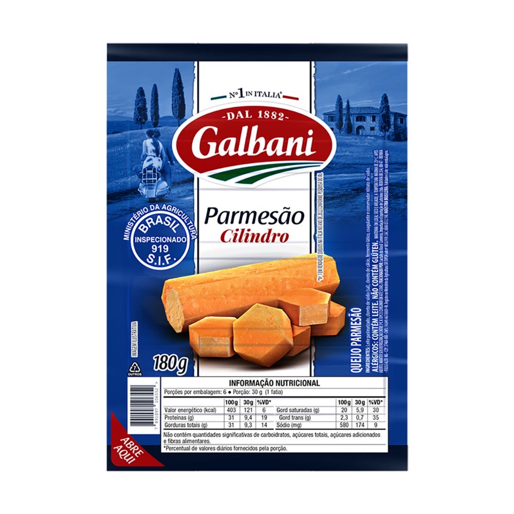 Queijo Parmesão Galbani 180g cilindro