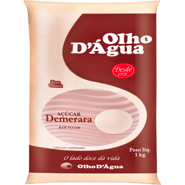 Açúcar Demerara Olho D'Agua 1kg