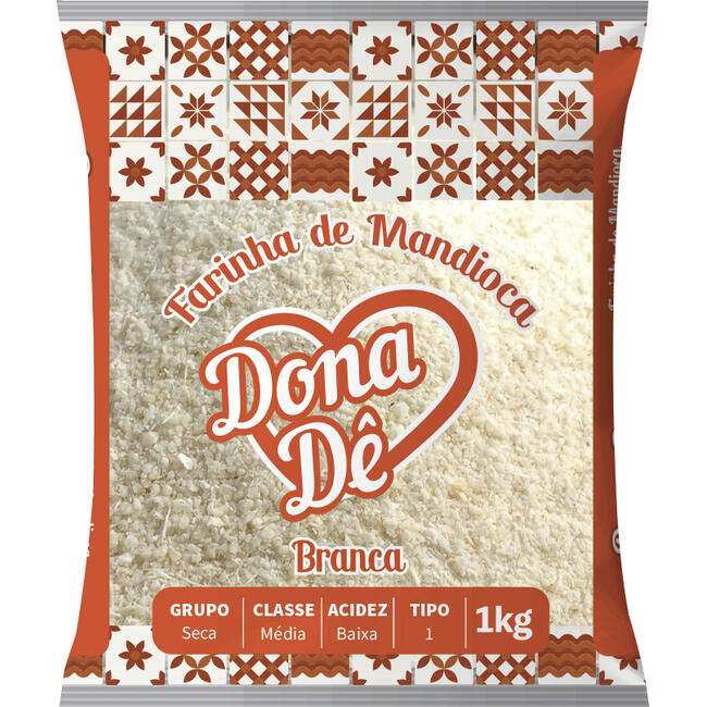 Farinha de mandioca branca 1kg