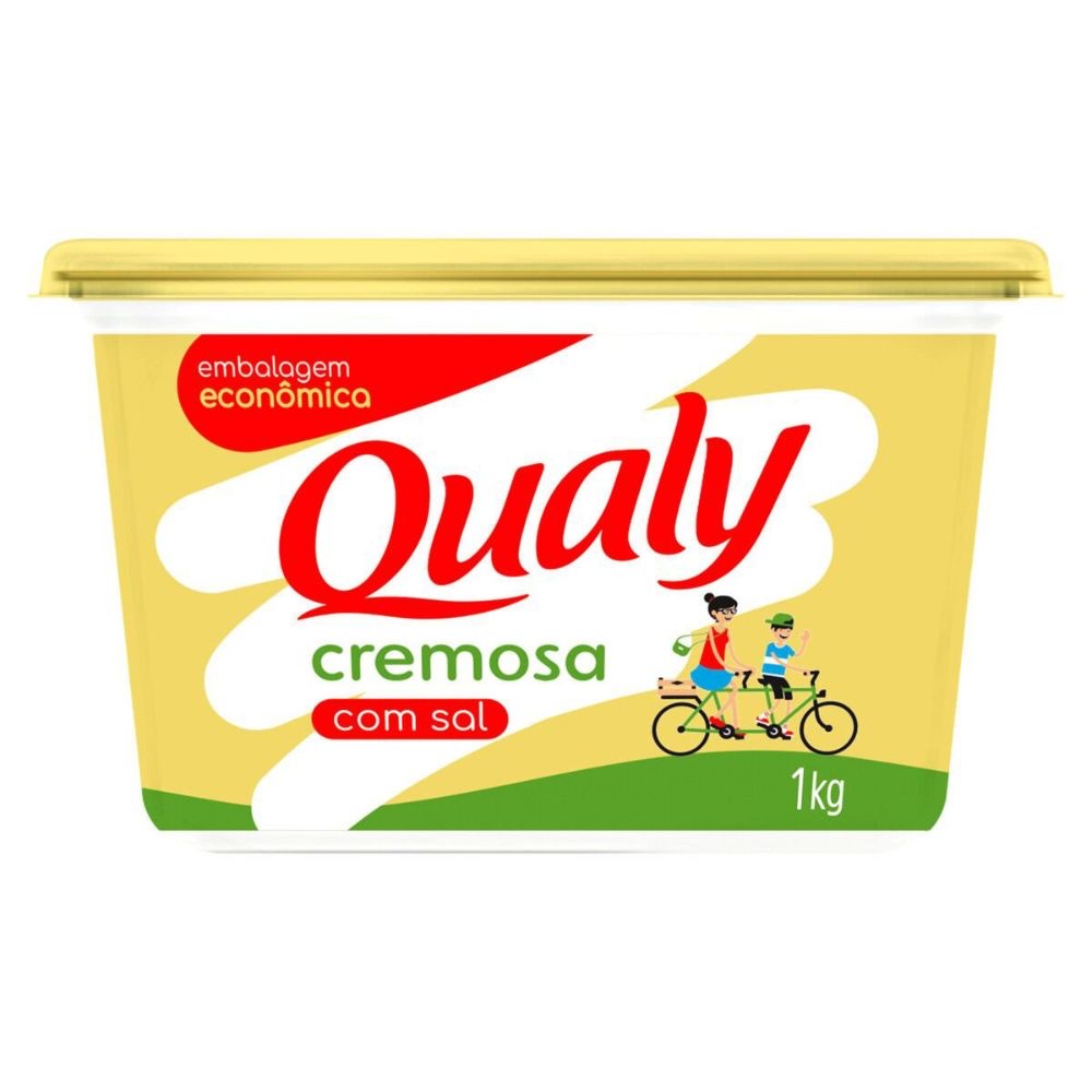 Margarina cremosa com sal Qualy pote 1kg