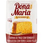 Farinha de trigo sem fermento Dona Maria 1kg