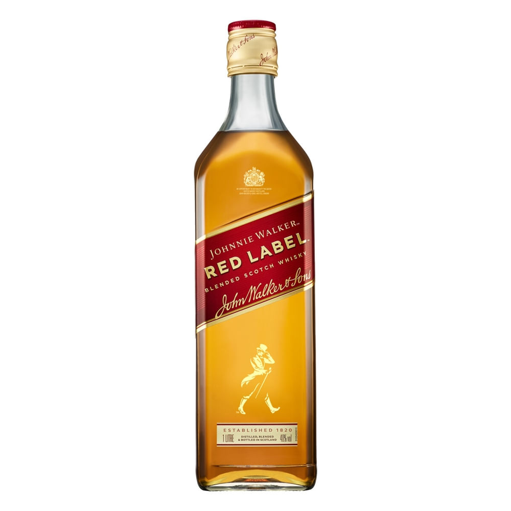 Whisky escocês Johnnie Walker Red Label 1L