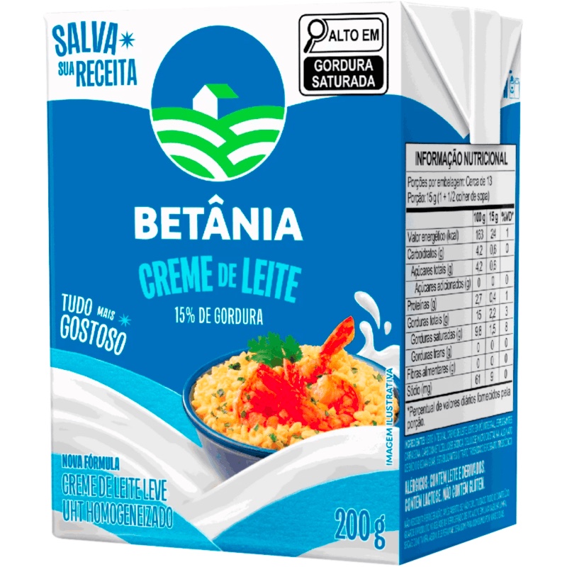 Creme de Leite Betânia Caixa 200g