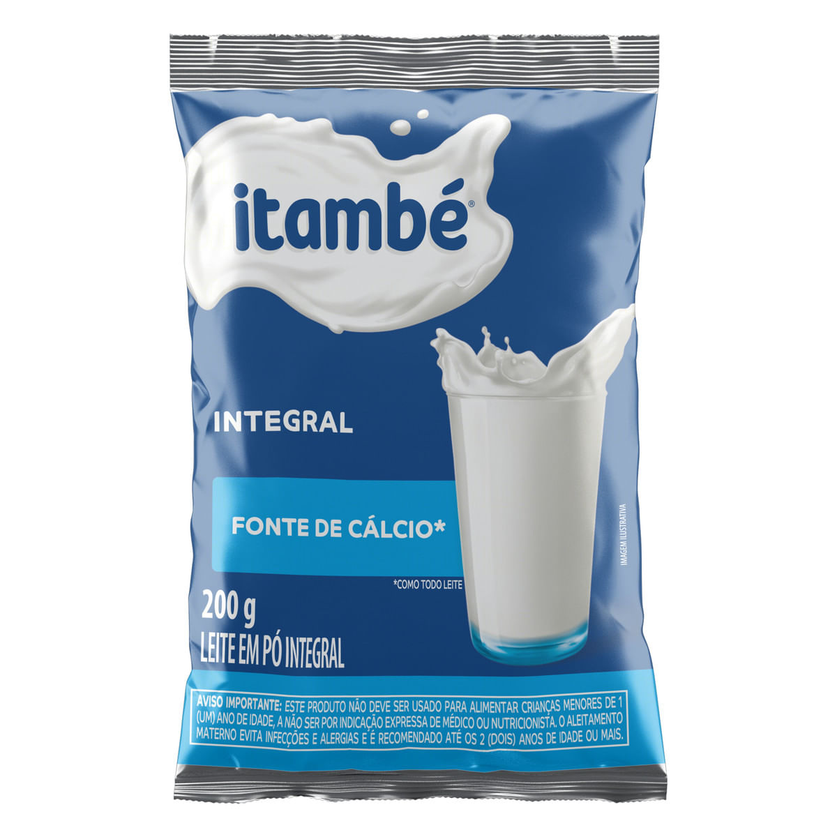 Leite em pó integral Itambé pacote 200g