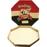 Embalagem para Pizza FC oitavada 35cm 25 unidades