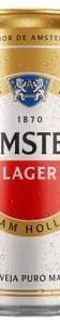 Cerveja Amstel Lager Puro Malte Sleek Lata 350ml