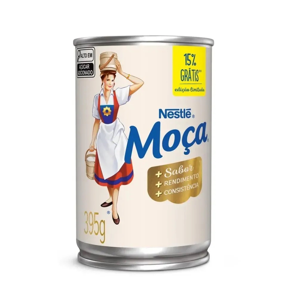 Leite condensado integral Nestlé Moça 395g
