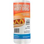 Saco Plástico para Hot Dog Extrusa-Pack pacote com 500 unidades
