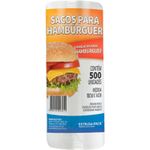 Saco Plástico Extrusa-Pack hambúrguer pacote com 500 unidades