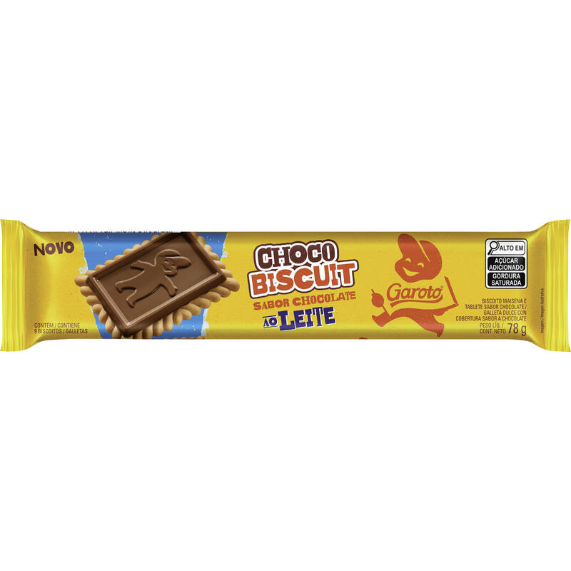 Biscoito Choco Biscuit Garoto ao Leite