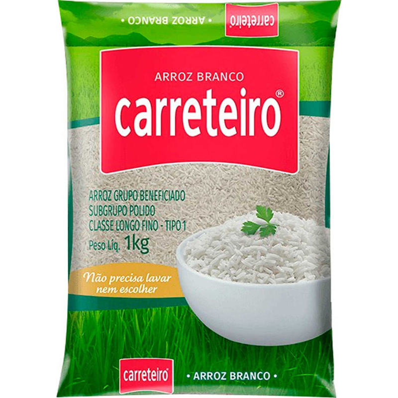 Arroz branco tipo longo fino
