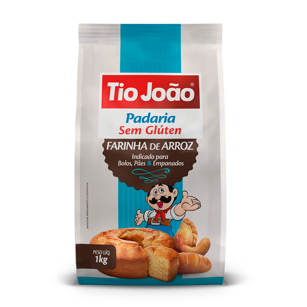 Farinha de arroz Tio João sem glúten