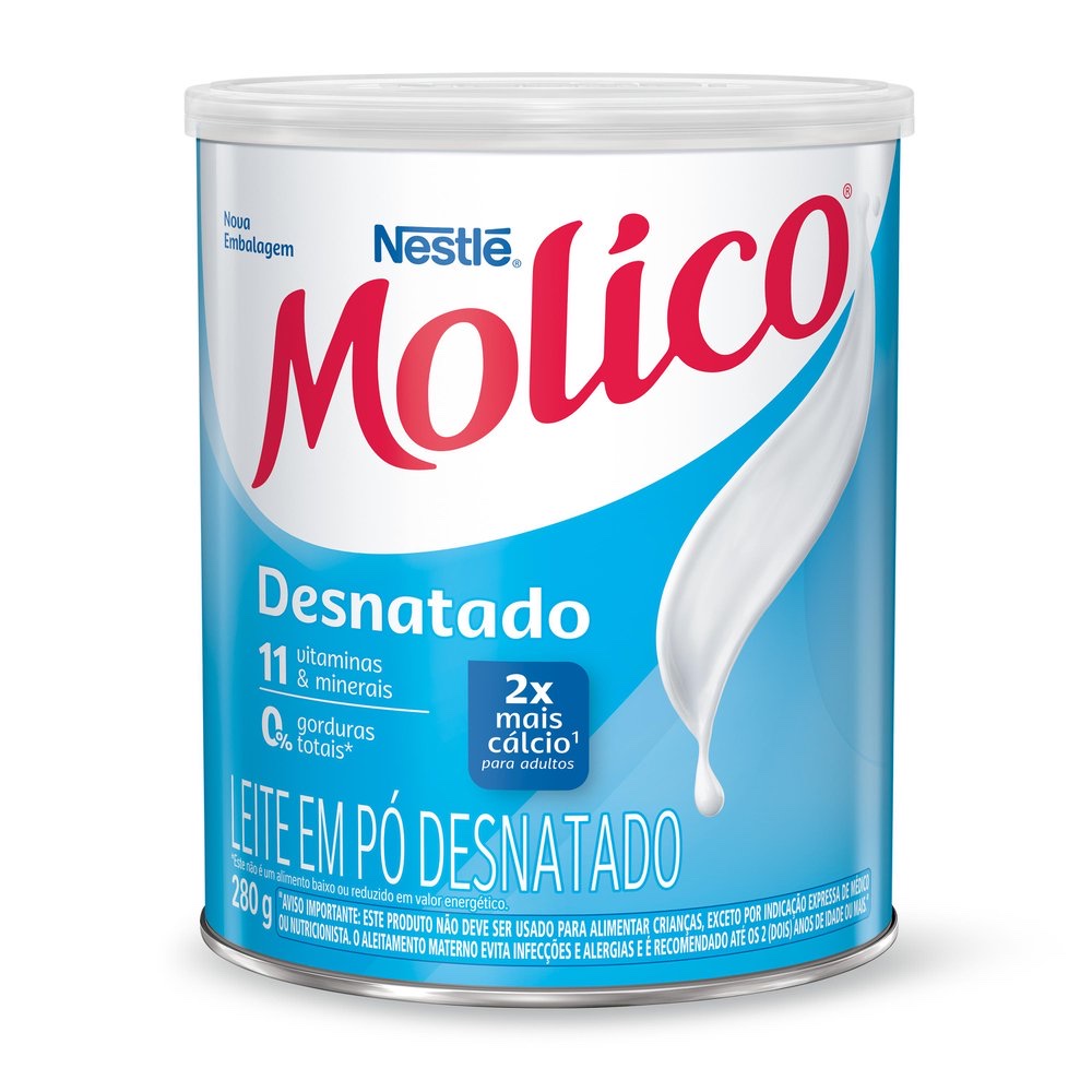 Leite Molico total cálcio desnatado