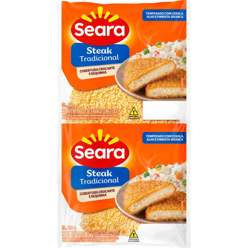 Steak de Frango Seara Congelado Empanado