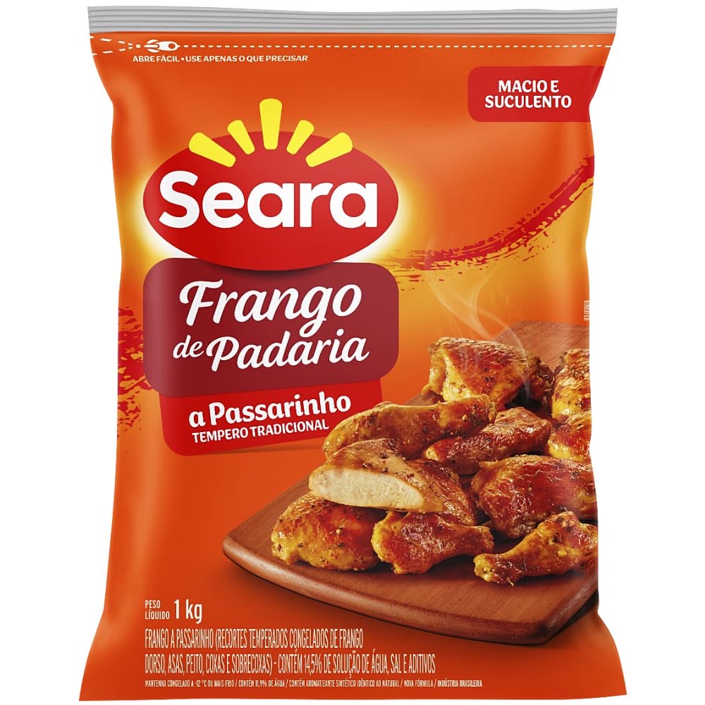 Frango a passarinho congelado Seara pacote